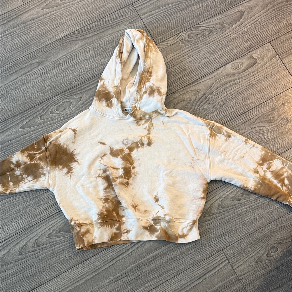 Frankie's Bikinis Brown Tie-Dye Hoodie